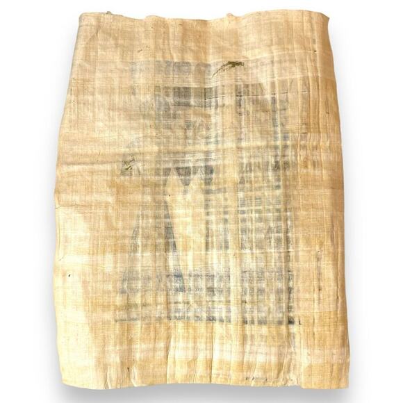 Vintage Egyptian Papyrus The Eternal Tribute Ramses II Goddess Isis Signed - Picture 2 of 11